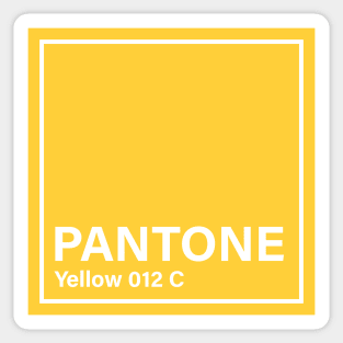 pantone Yellow 012 C Sticker